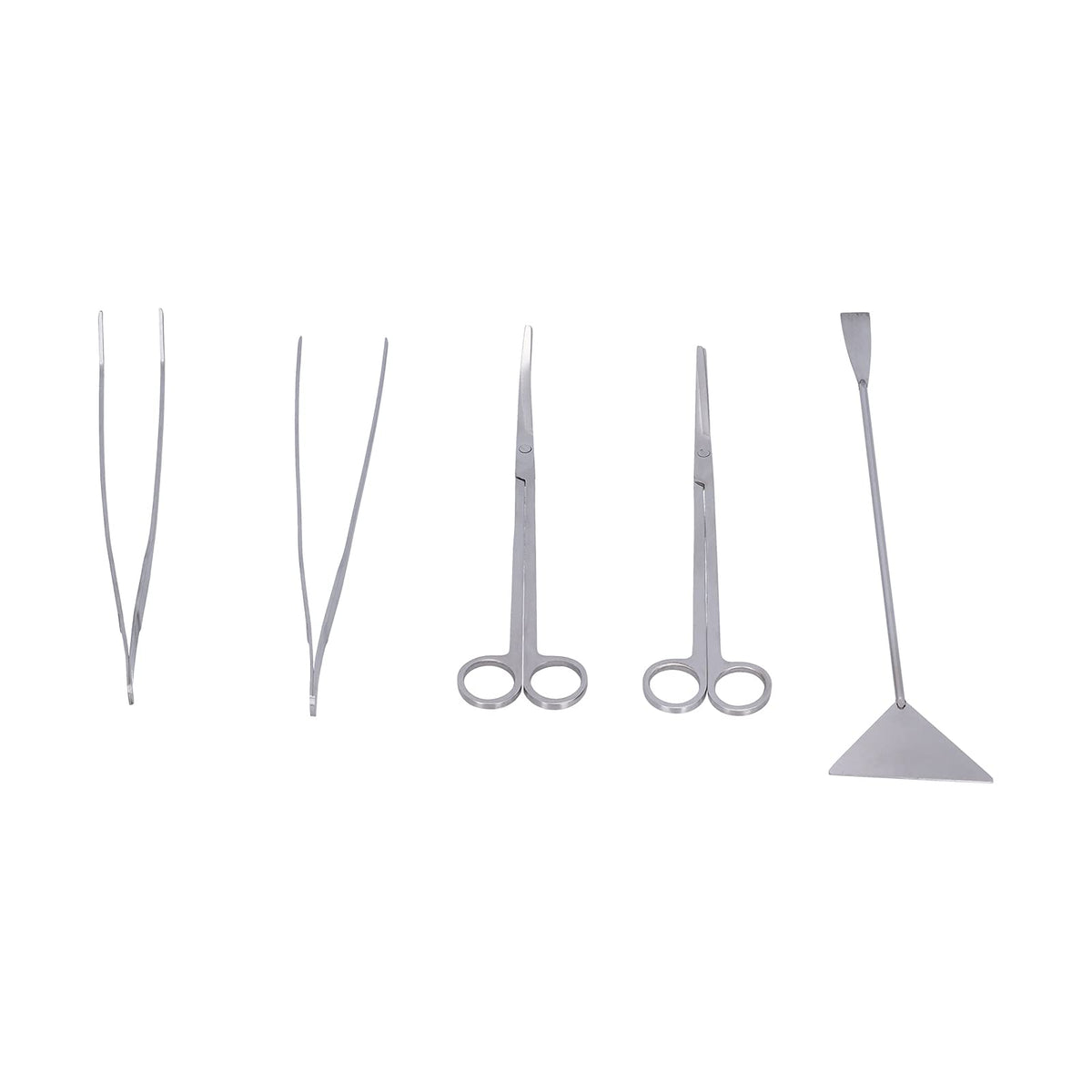 Stainless Steel 5 In 1 Aquarium Cleaning Tool Kit X2887
