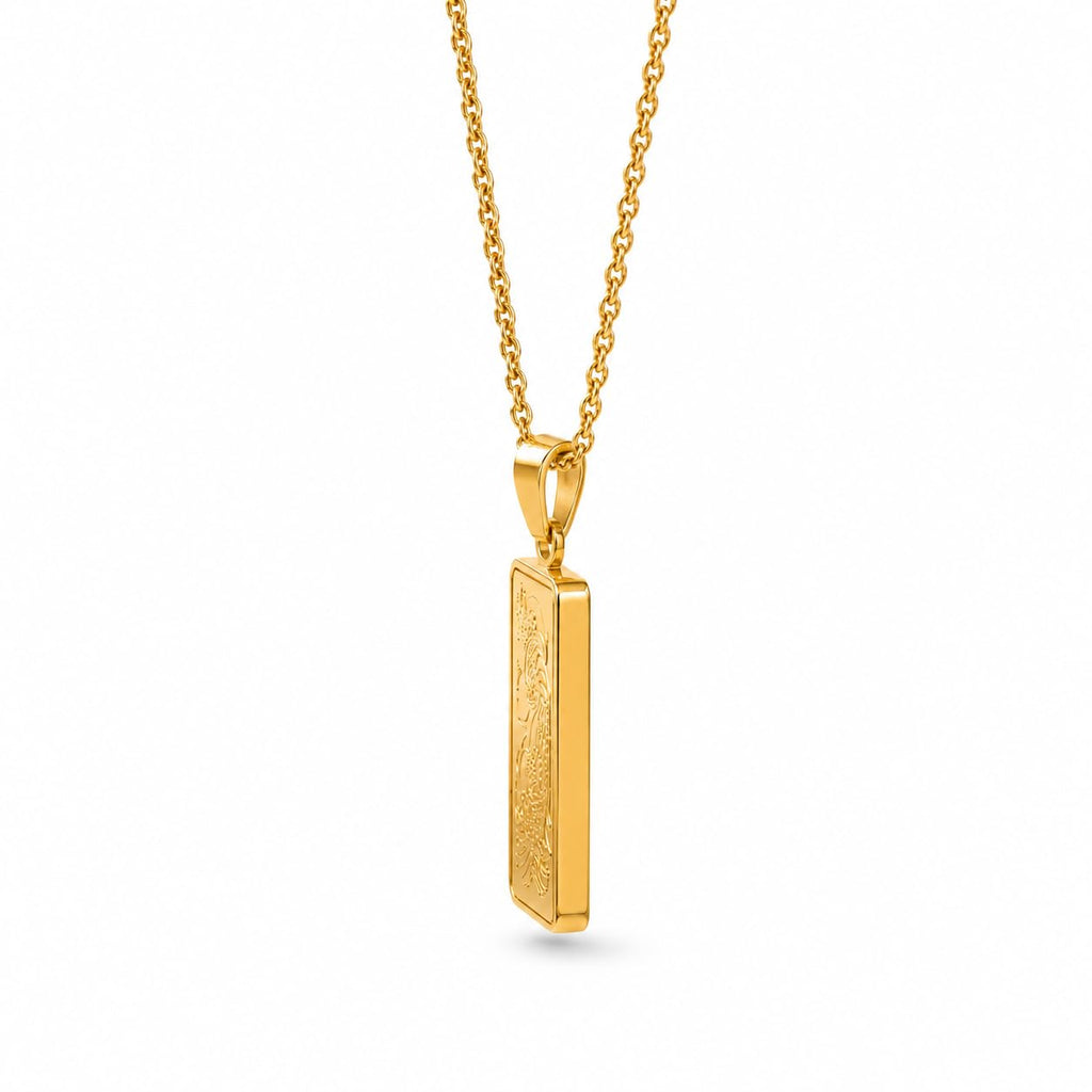 24K Gold Pendant Necklace F445284