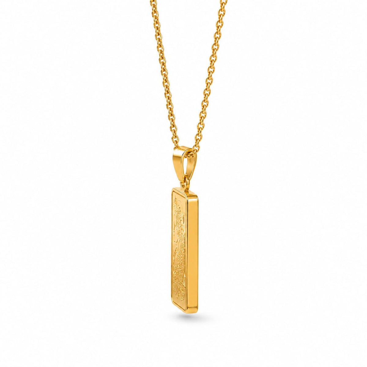 24K Gold Pendant Necklace F445284