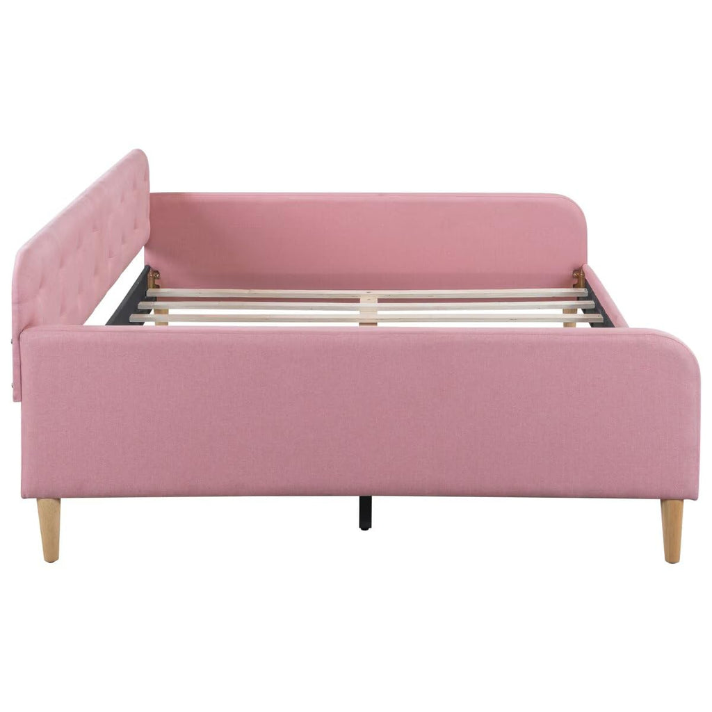 Pink Twin Size Upholstered Daybed H43677