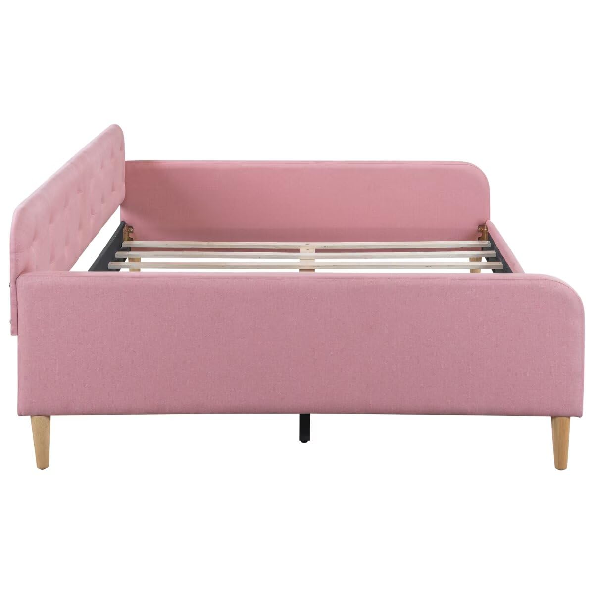 Pink Twin Size Upholstered Daybed H43677