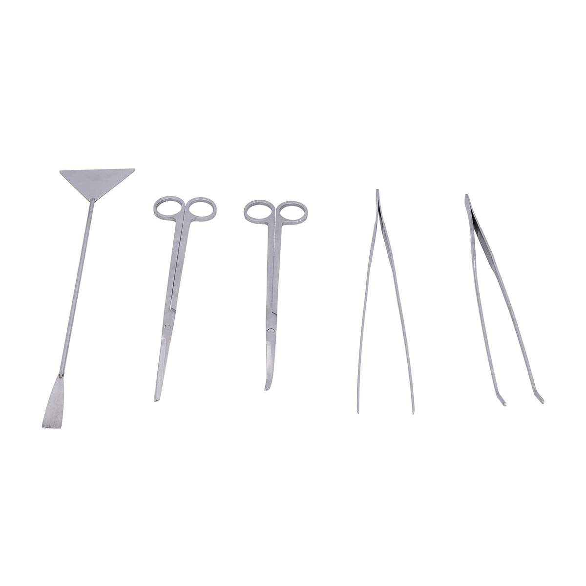 Stainless Steel 5 In 1 Aquarium Cleaning Tool Kit X2887