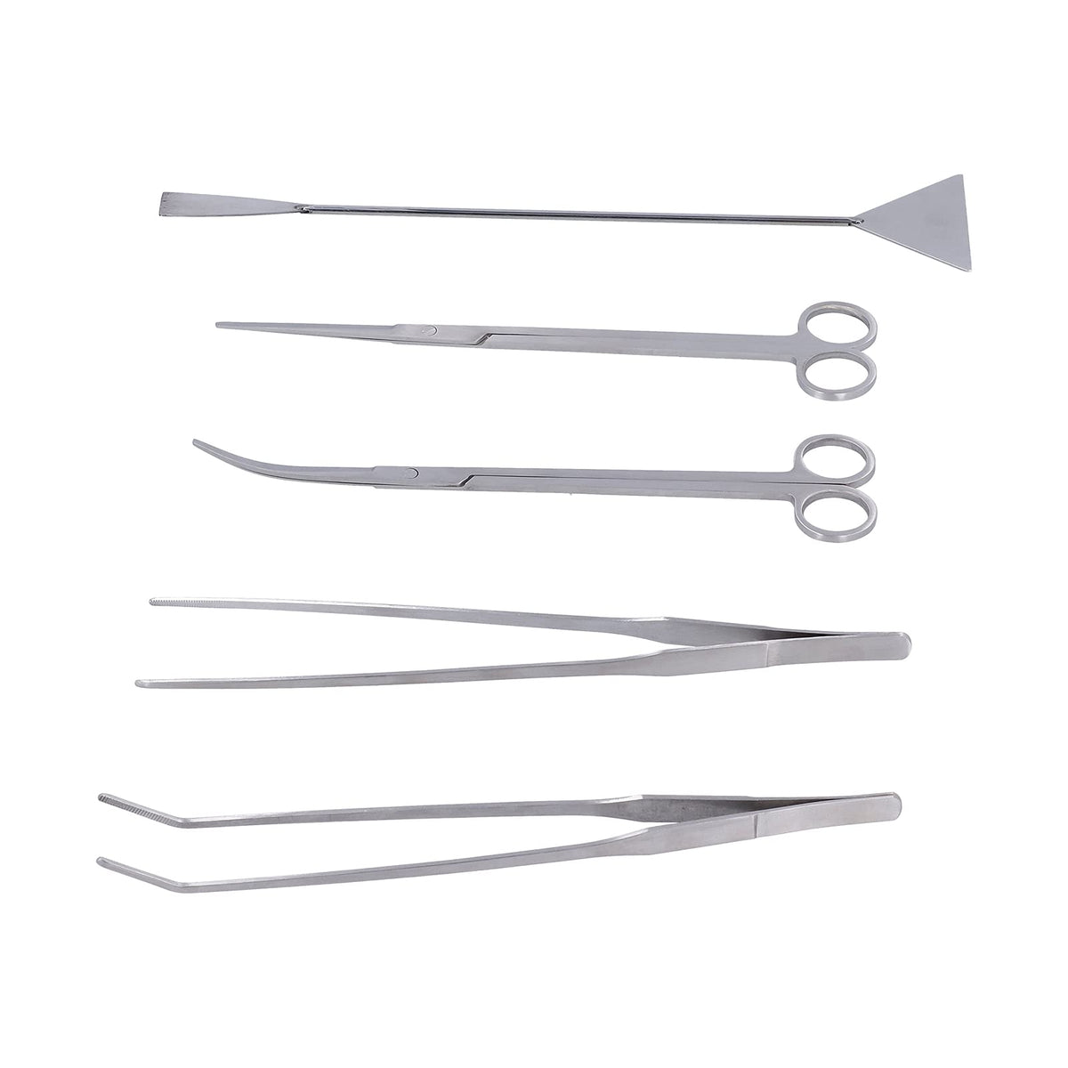 Stainless Steel 5 In 1 Aquarium Cleaning Tool Kit X2887