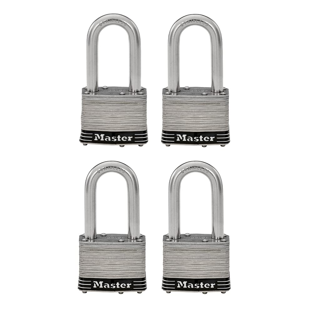 Stainless Steel Keyed-Alike Padlock 4 Pack H320891