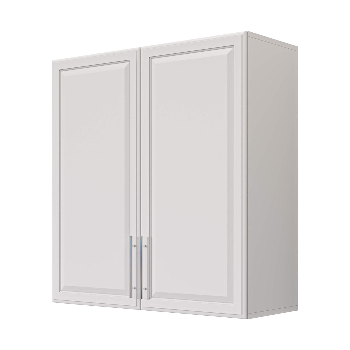 White Wall Cabinet with Adjustable Shelves Y9846