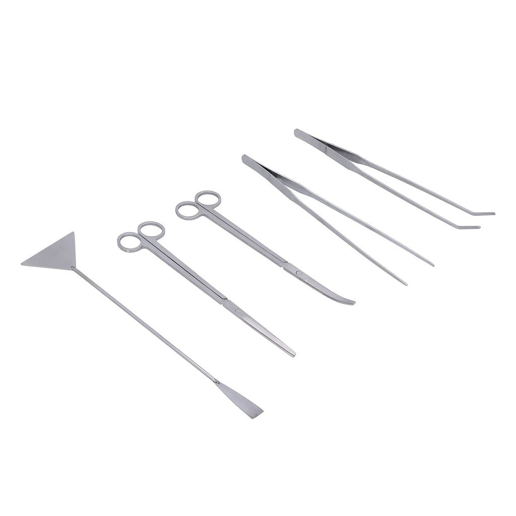 Stainless Steel 5 In 1 Aquarium Cleaning Tool Kit X2887
