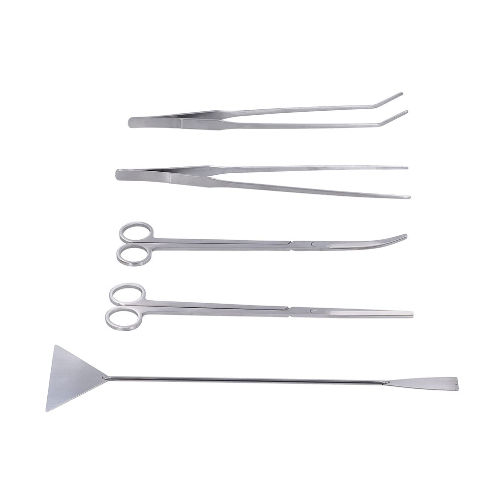 Stainless Steel 5 In 1 Aquarium Cleaning Tool Kit X2887