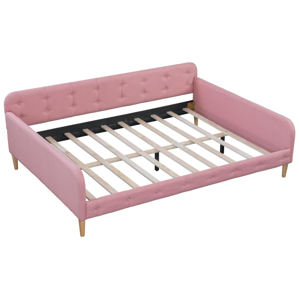 Pink Twin Size Upholstered Daybed H43677
