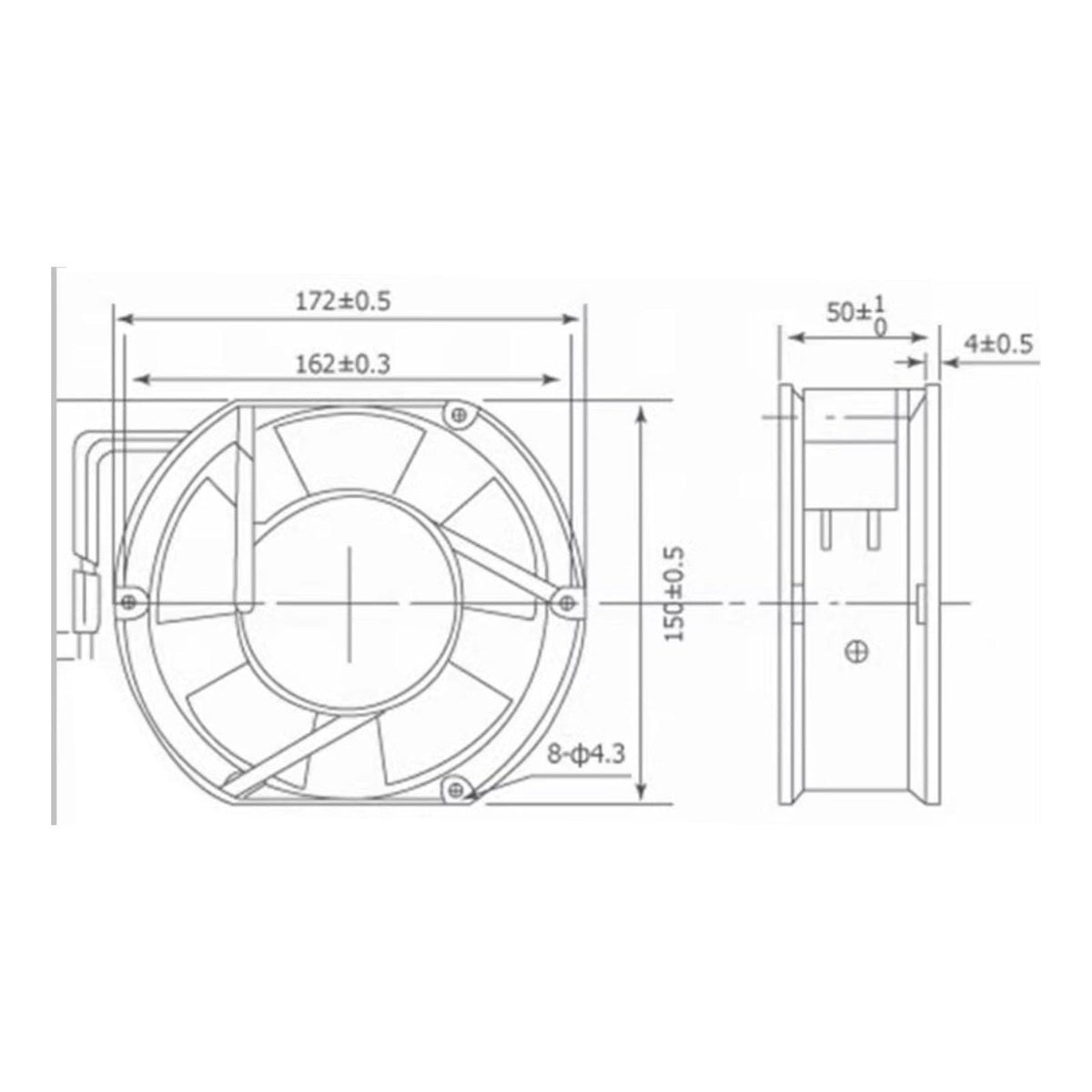 DC 24V USB Brushless Cooling Fan D76422