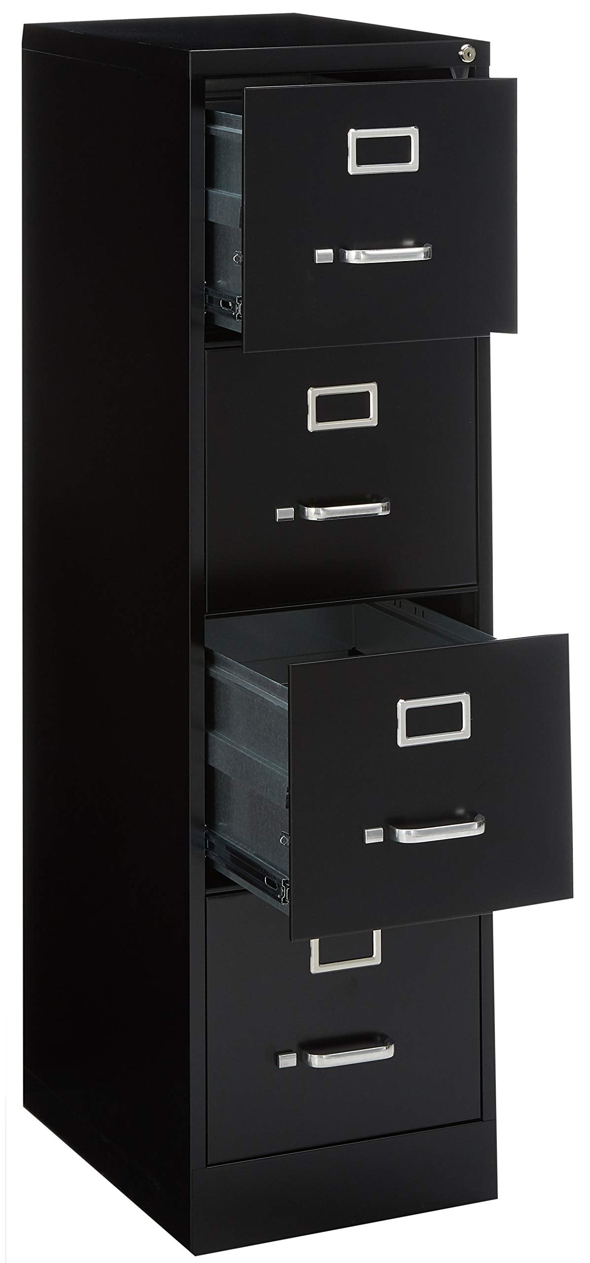 4 Drawer Vertical File Black X1281