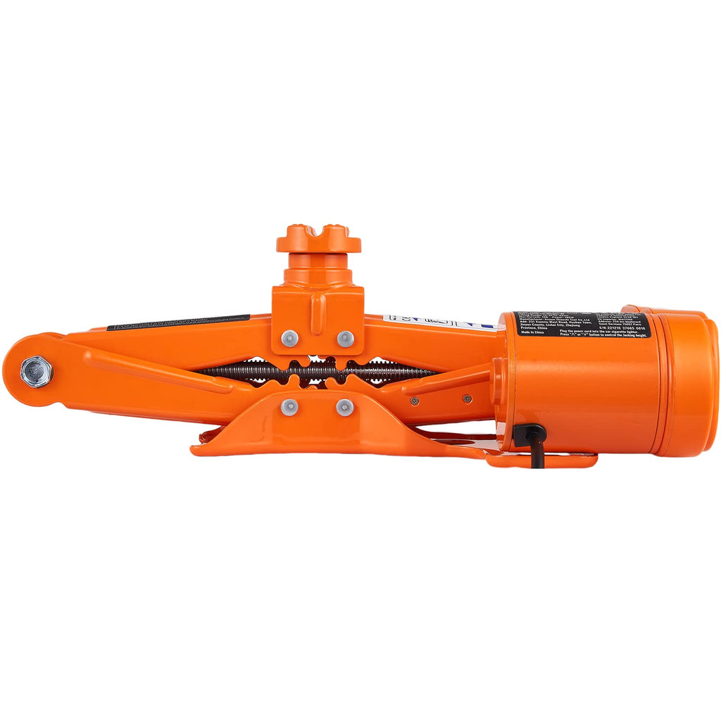12V Electric Scissor Car Jack 3 Tons with Impact Wrench U732