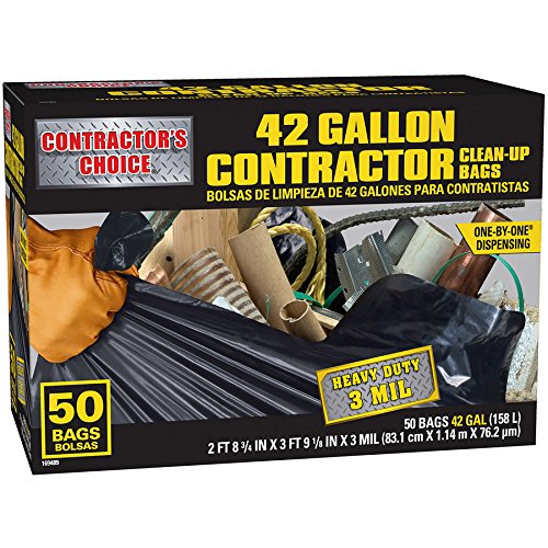 42-Gallon Outdoor Construction Trash Bags W284925