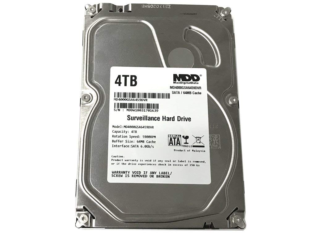 4TB 64MB Cache 5900PM SATA 6Gbps 3.5-inch Internal Surveillance Hard Drive B64248