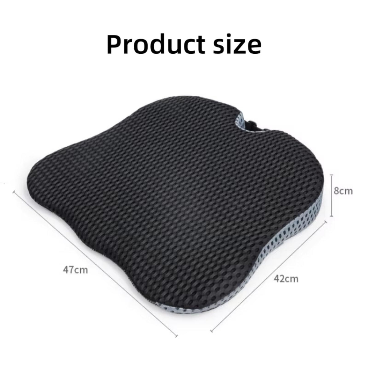 Black Memory Foam Car Seat Booster Cushion K235