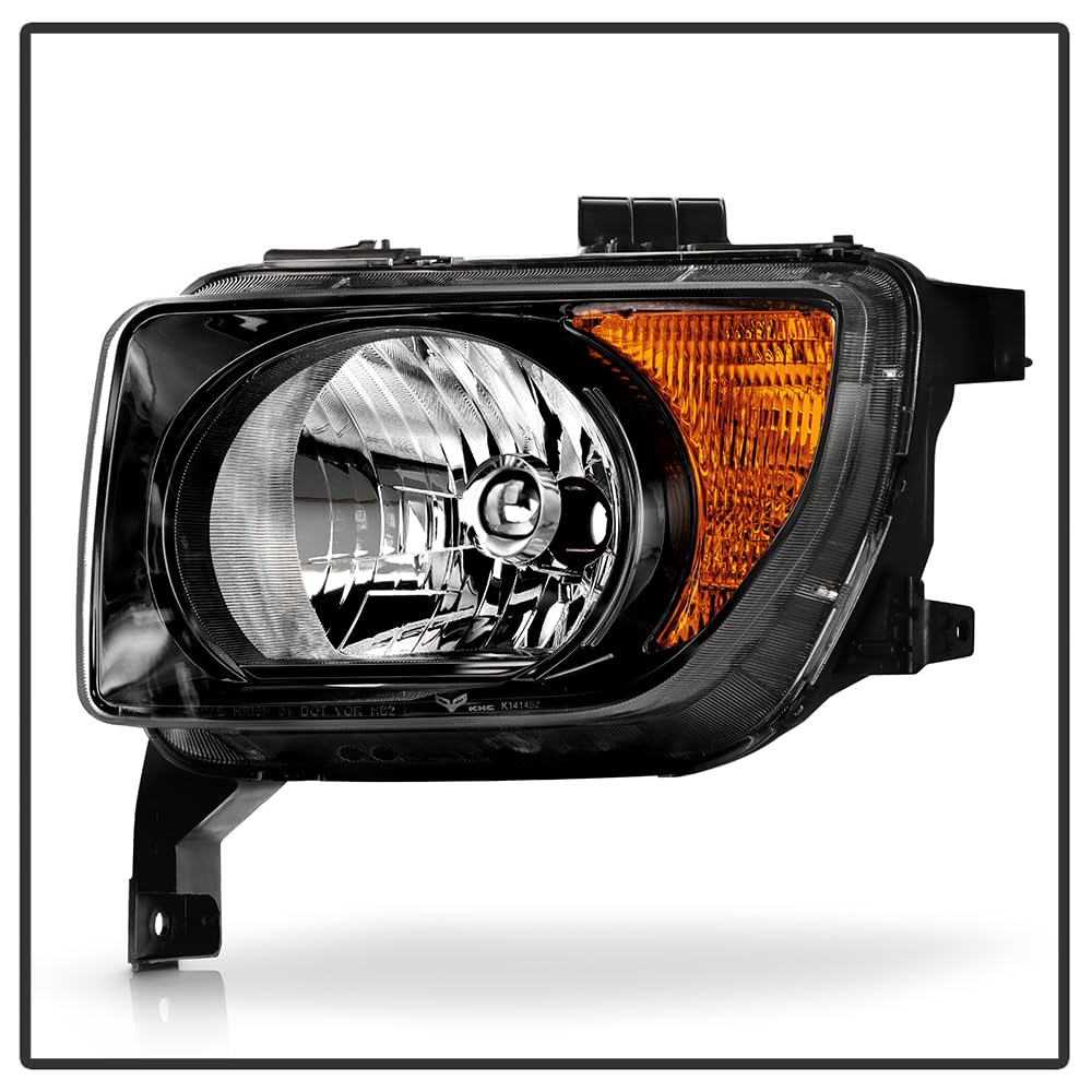 Black Headlights Headlamps Pair Set Driver & Passenger N998967