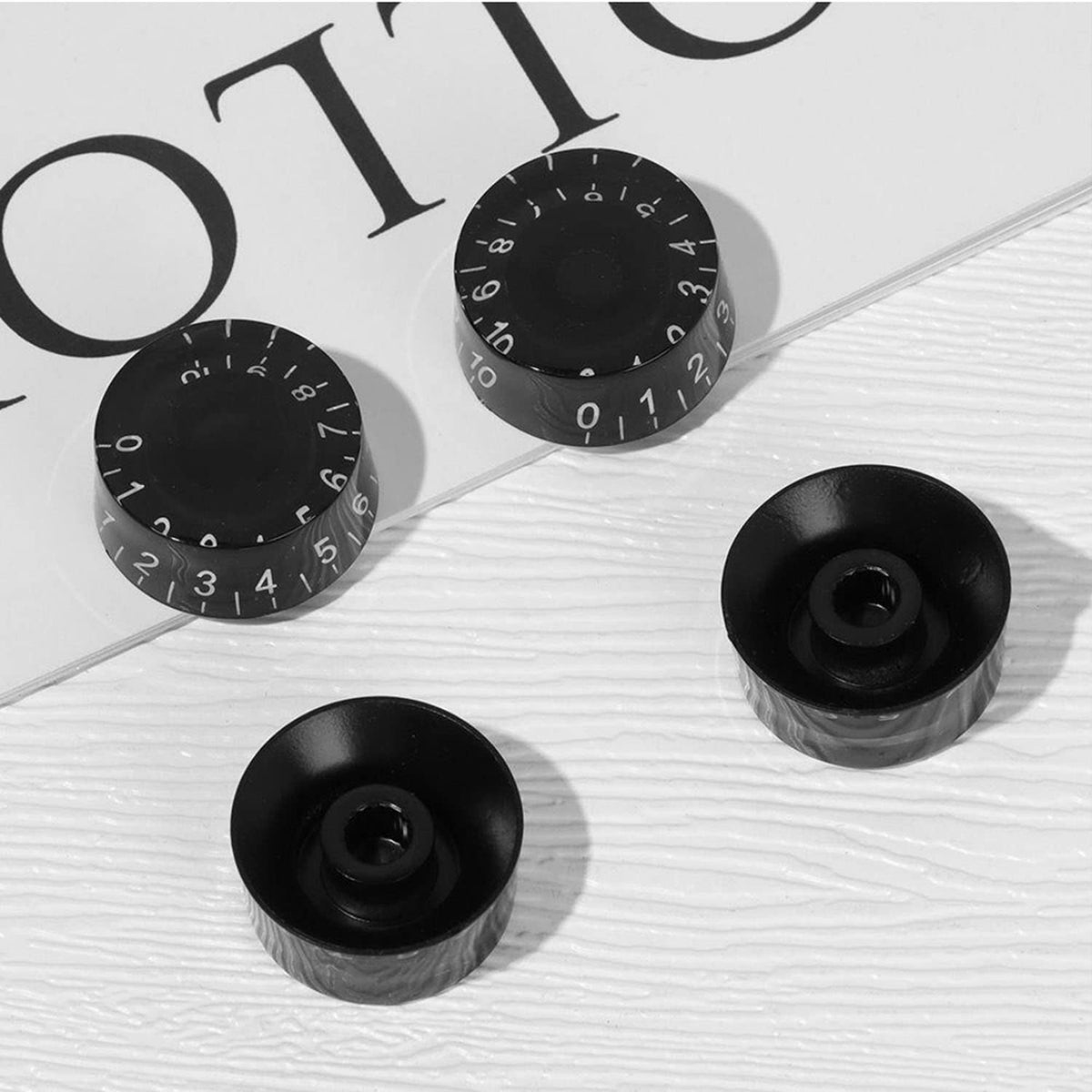 Black Electric Guitar Knobs H775