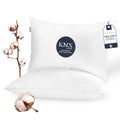 Soft Fluffy Queen Size Bed Pillows Set of 2 Cotton Cover U425526