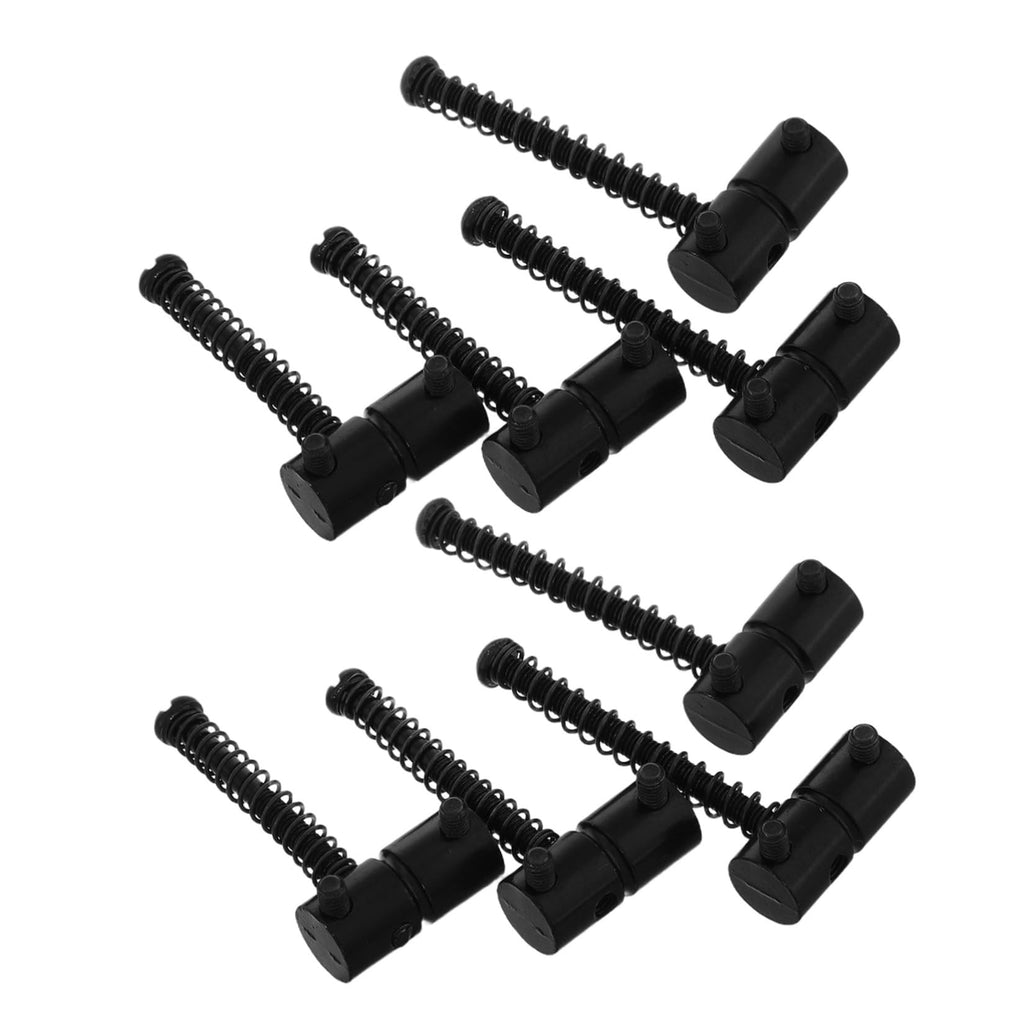 Metal Bass Guitar Bridge Saddles, 4-string, 2 Sets Black K806