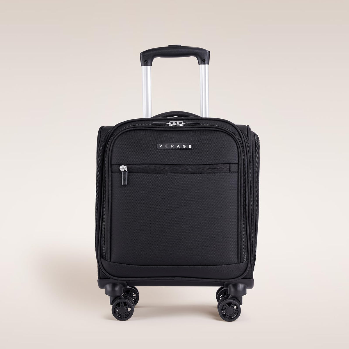 Black 14.5-Inch Spinner Underseat Carry On Luggage E869