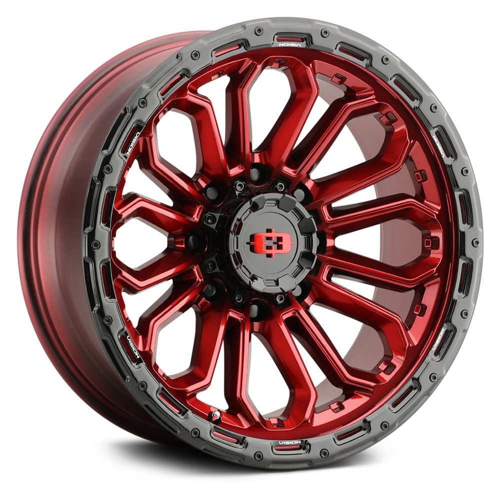 20x10 8x170 Red Wheel Rim L9168
