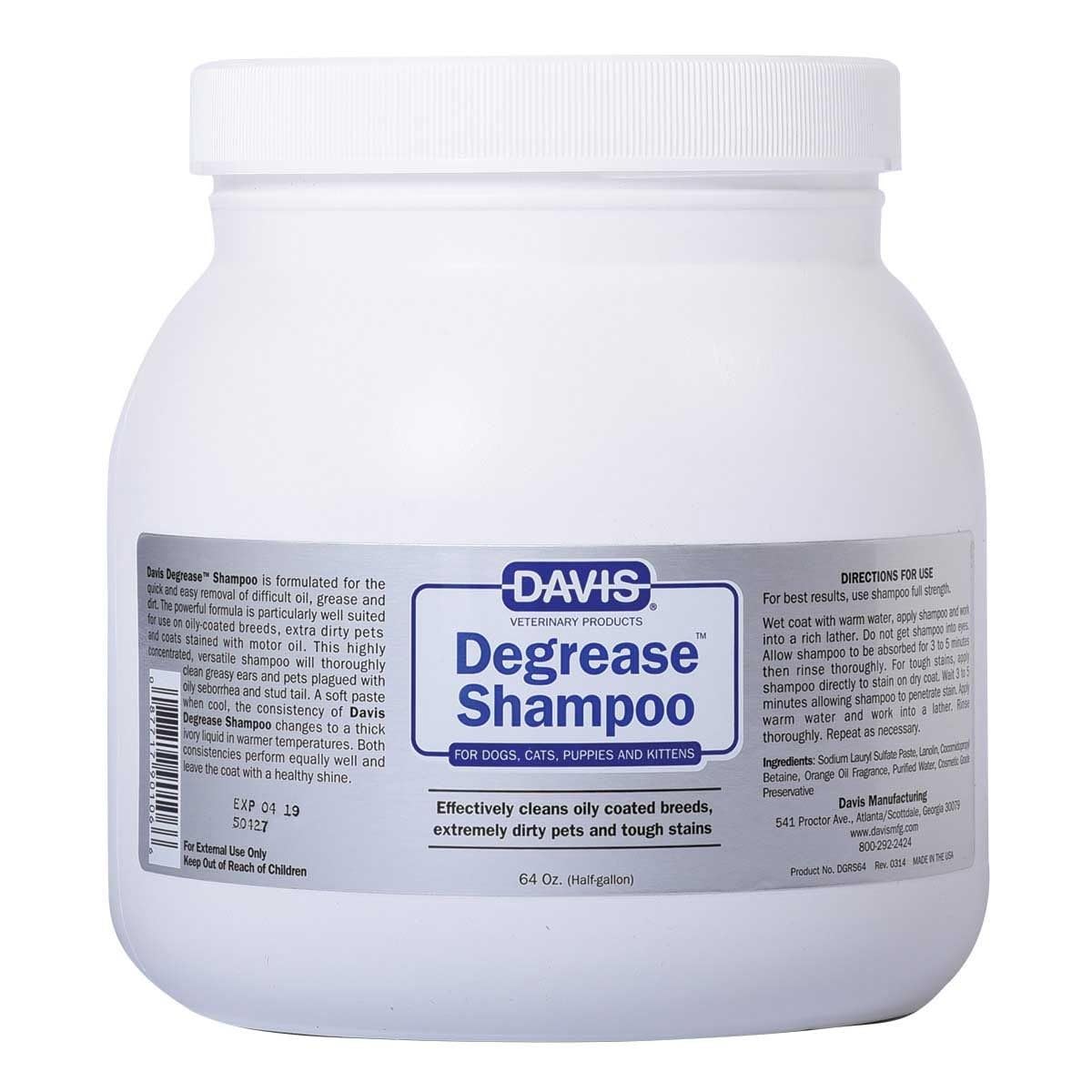 Dog Cat Puppy Kitten DeGreaser Shampoo or Paste 16 oz E5999