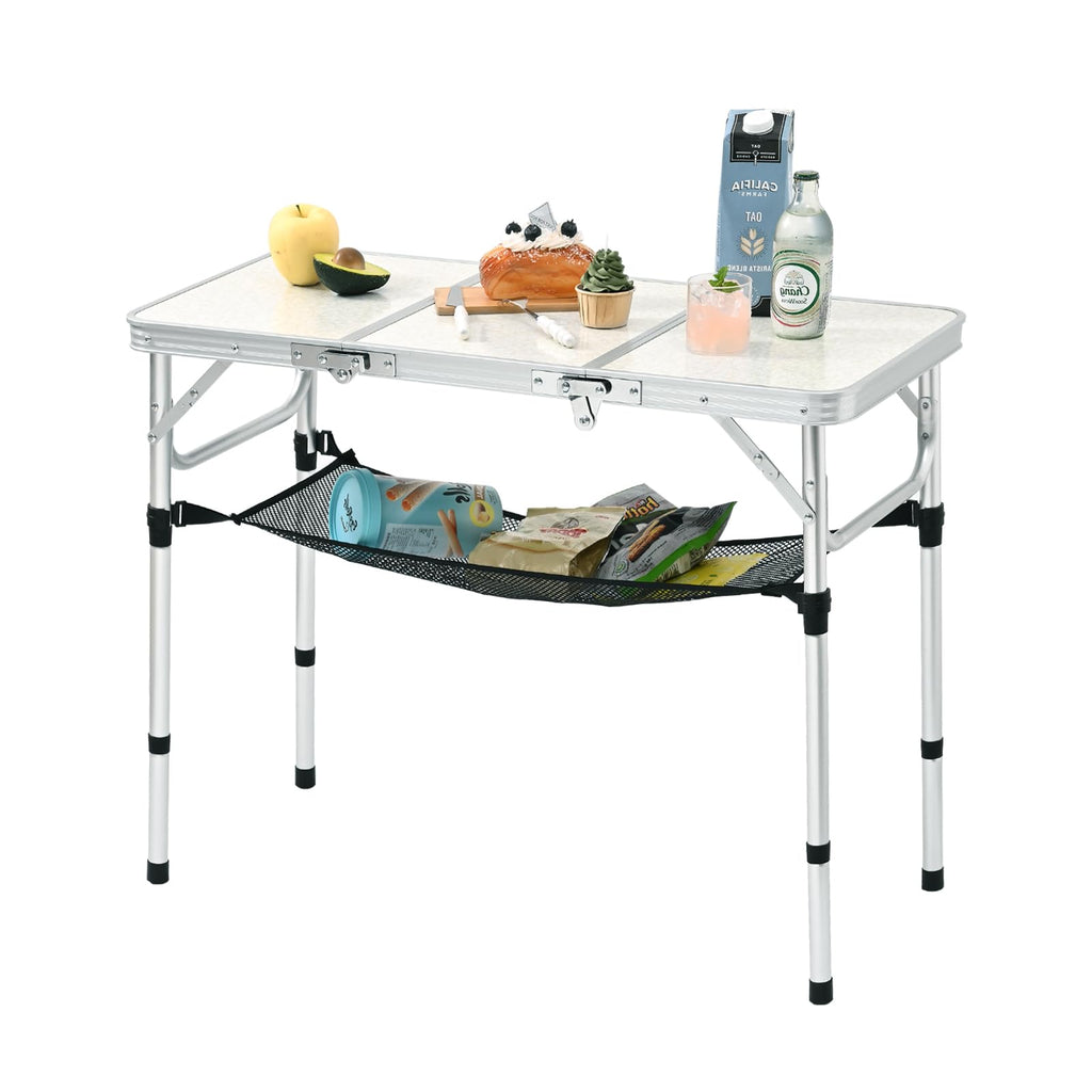 Folding Table with Storage Net H31232