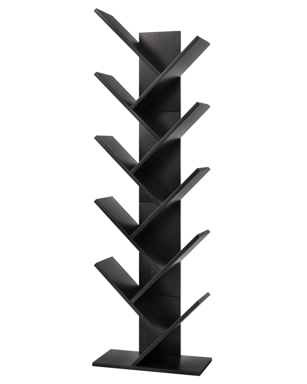 10 Tier Black Tree Bookshelf Y5736
