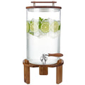 2.1 Gallon Glass Beverage Dispenser with Stand and Stainless Steel Spigot L1718