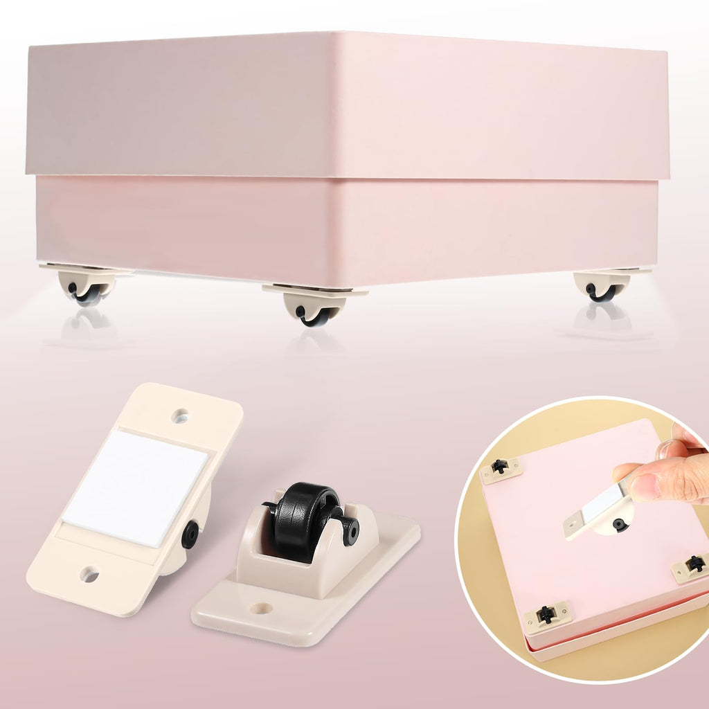 24 Pack Self Adhesive Mini Casters O8185