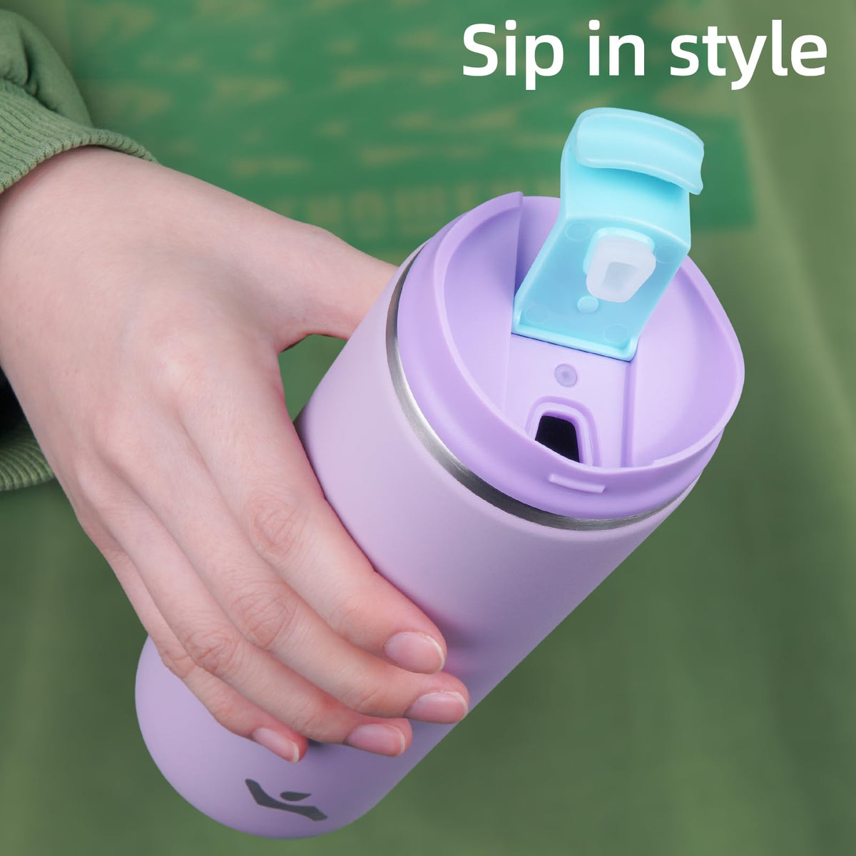 16oz Insulated Stainless Travel Coffee Mug with Lid O161
