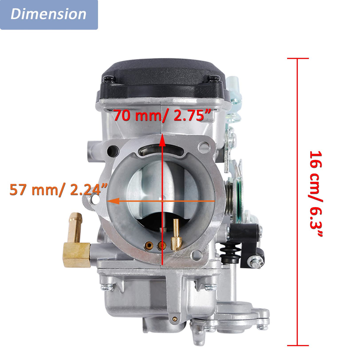 CV40 Carburetor with Fuel Filter Spark Plugs Jets O17579