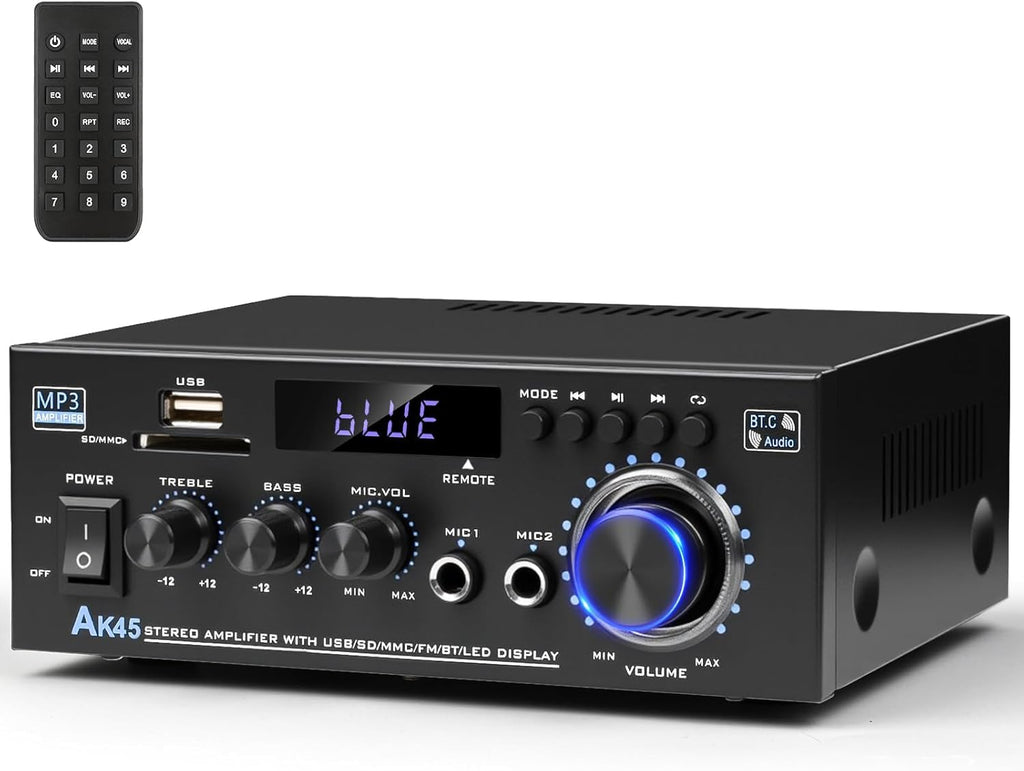 Bluetooth 5.0 Audio Amplifier 400W 2 Channel Stereo Receiver L917
