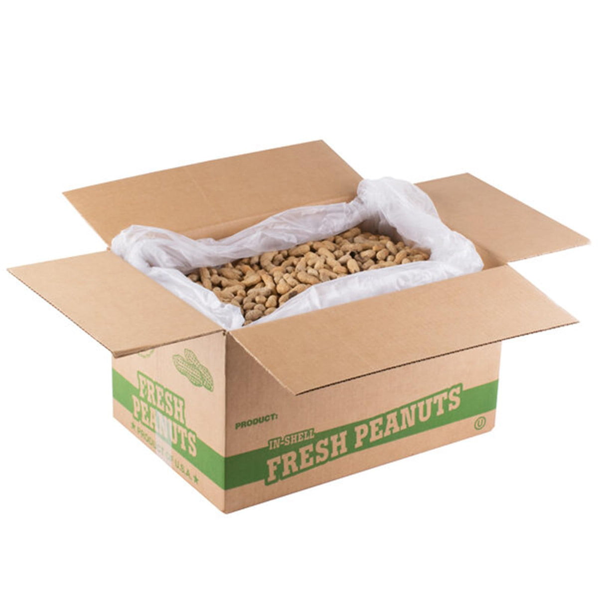 Roasted Unsalted in-Shell Peanuts 25 lb M4664