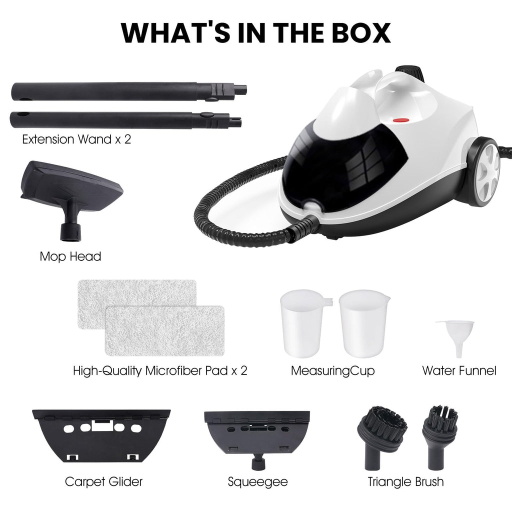 1.5L 6-in-1 Steam Cleaner with 8 Accessories K77718