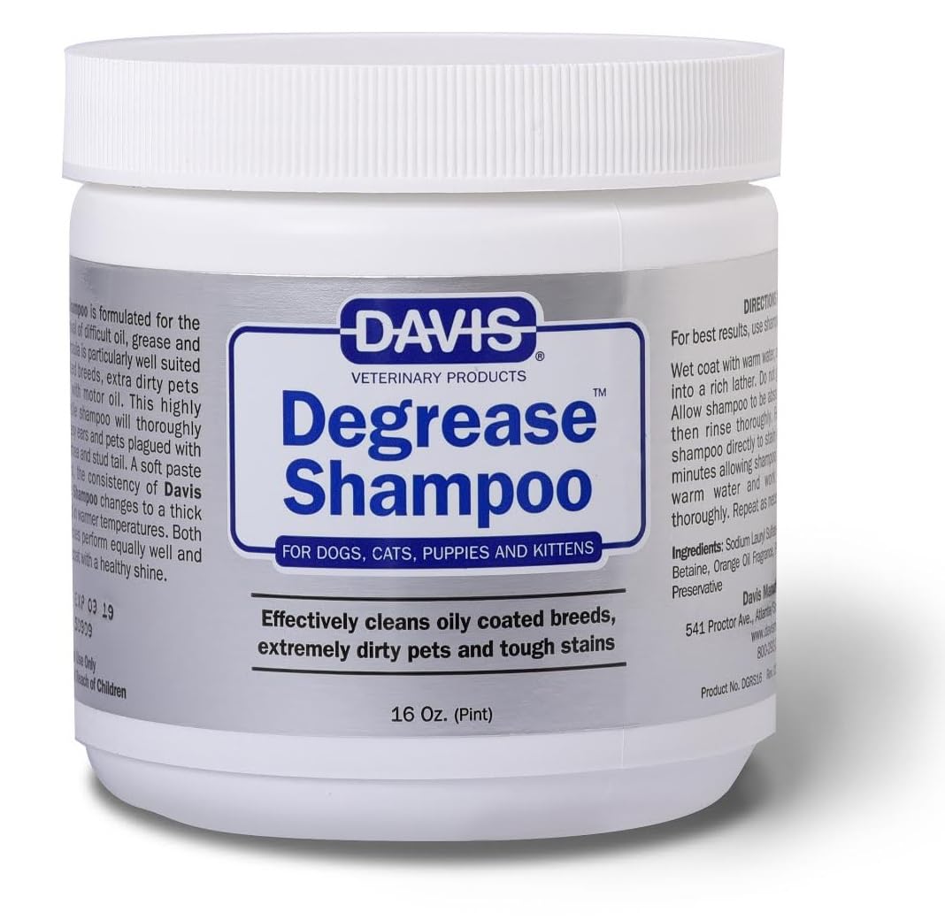 Dog Cat Puppy Kitten DeGreaser Shampoo or Paste 16 oz E5999