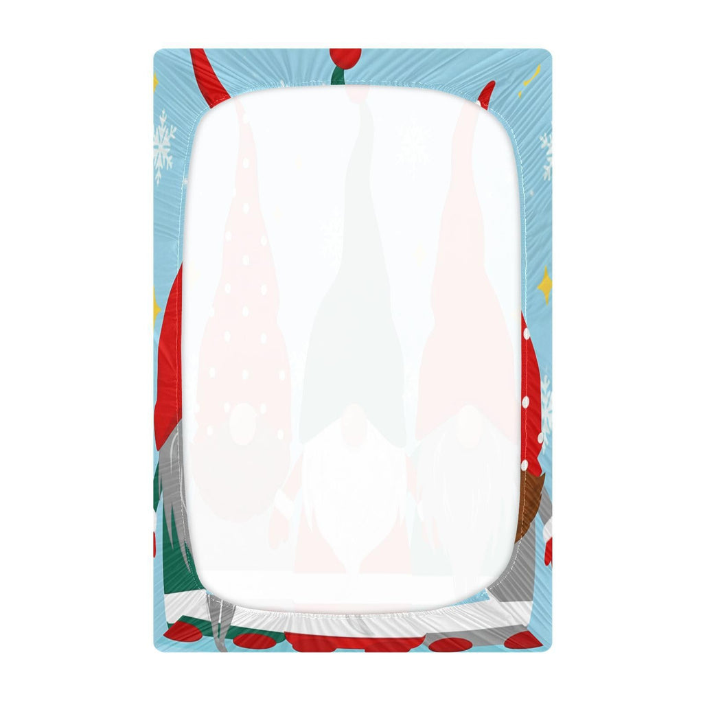Christmas Gnomes Crib Sheet 52" x 28" W265