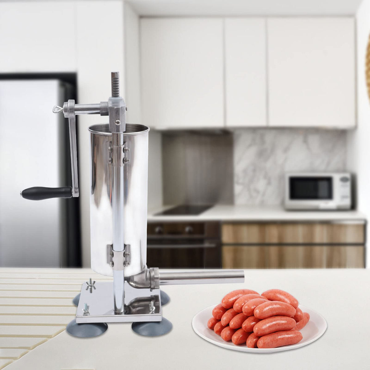 6Lb Stainless Steel Vertical Sausage Stuffer O55805