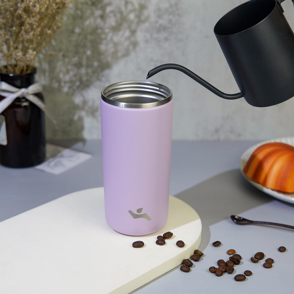 16oz Insulated Stainless Travel Coffee Mug with Lid O161