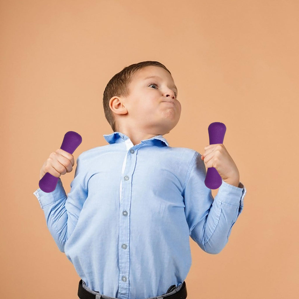 2pcs 0.5kg Purple Neoprene Coated Bone Shaped Dumbbells N683087