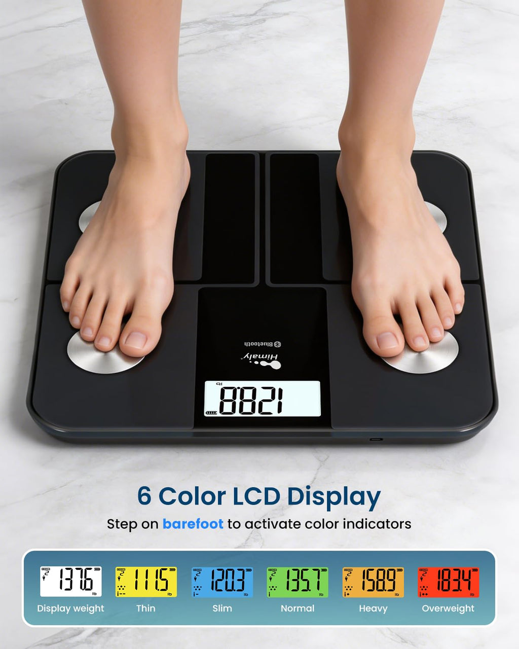 Rechargeable Digital Bathroom Scale O1467