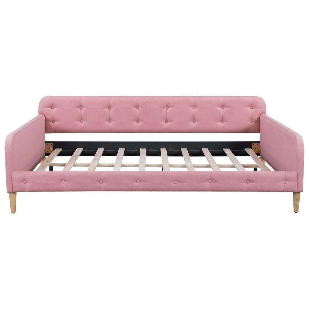 Pink Twin Size Upholstered Daybed H43677