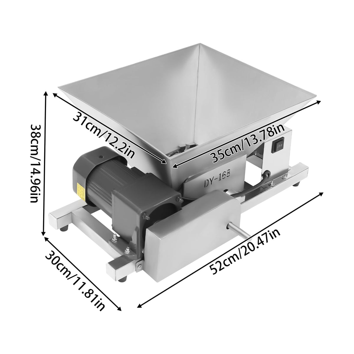 110V 60W 4L Stainless Steel Electric Fruit Crusher N51394