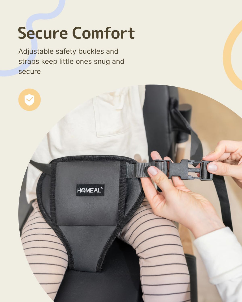 Toddler Booster Seat with Backrest T663