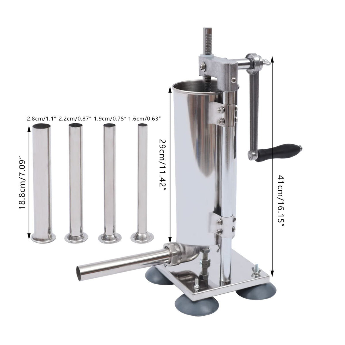 6Lb Stainless Steel Vertical Sausage Stuffer O55805