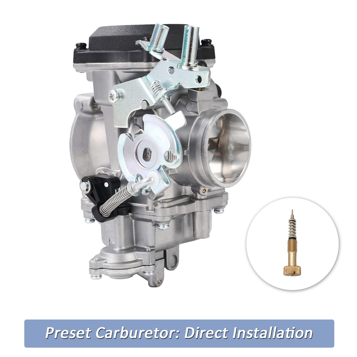 CV40 Carburetor with Fuel Filter Spark Plugs Jets O17579