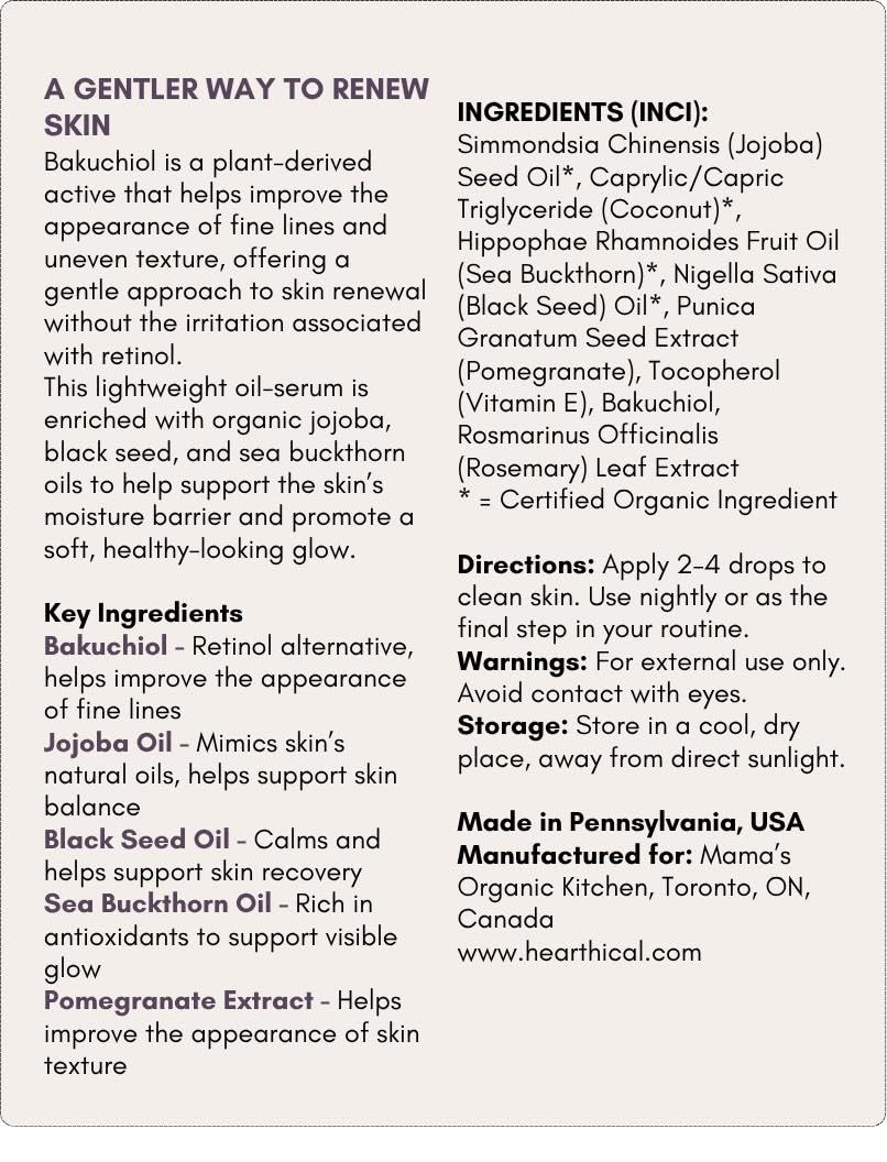 Organic Bakuchiol Serum For Face With Sea Buckthorn 1oz D73844