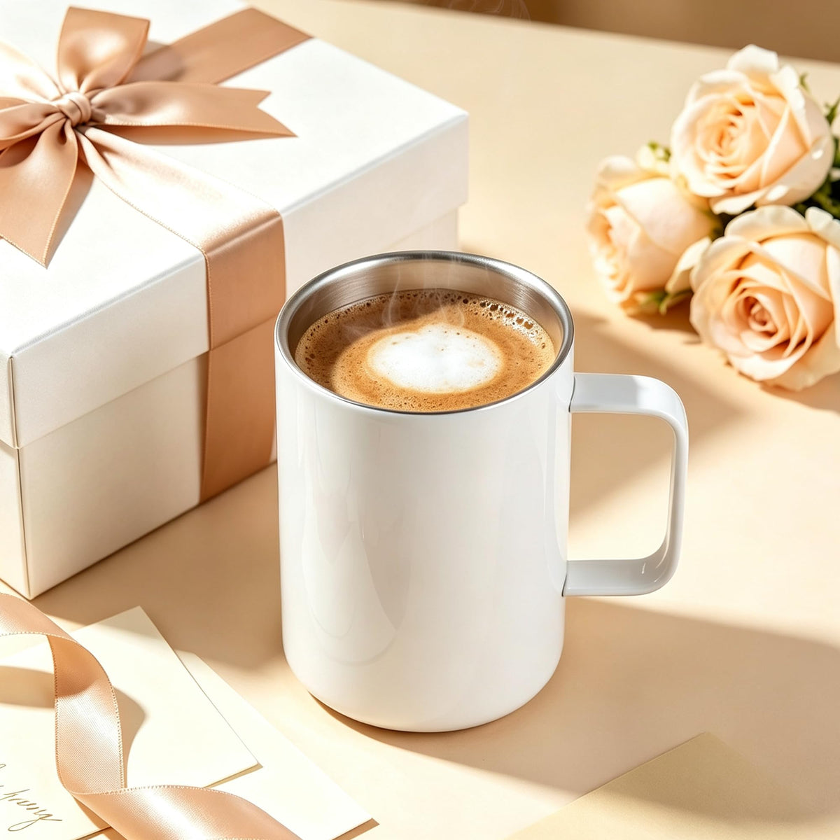 16oz Stainless Steel Sublimation Mug with Lid, 4 Pack Q991900