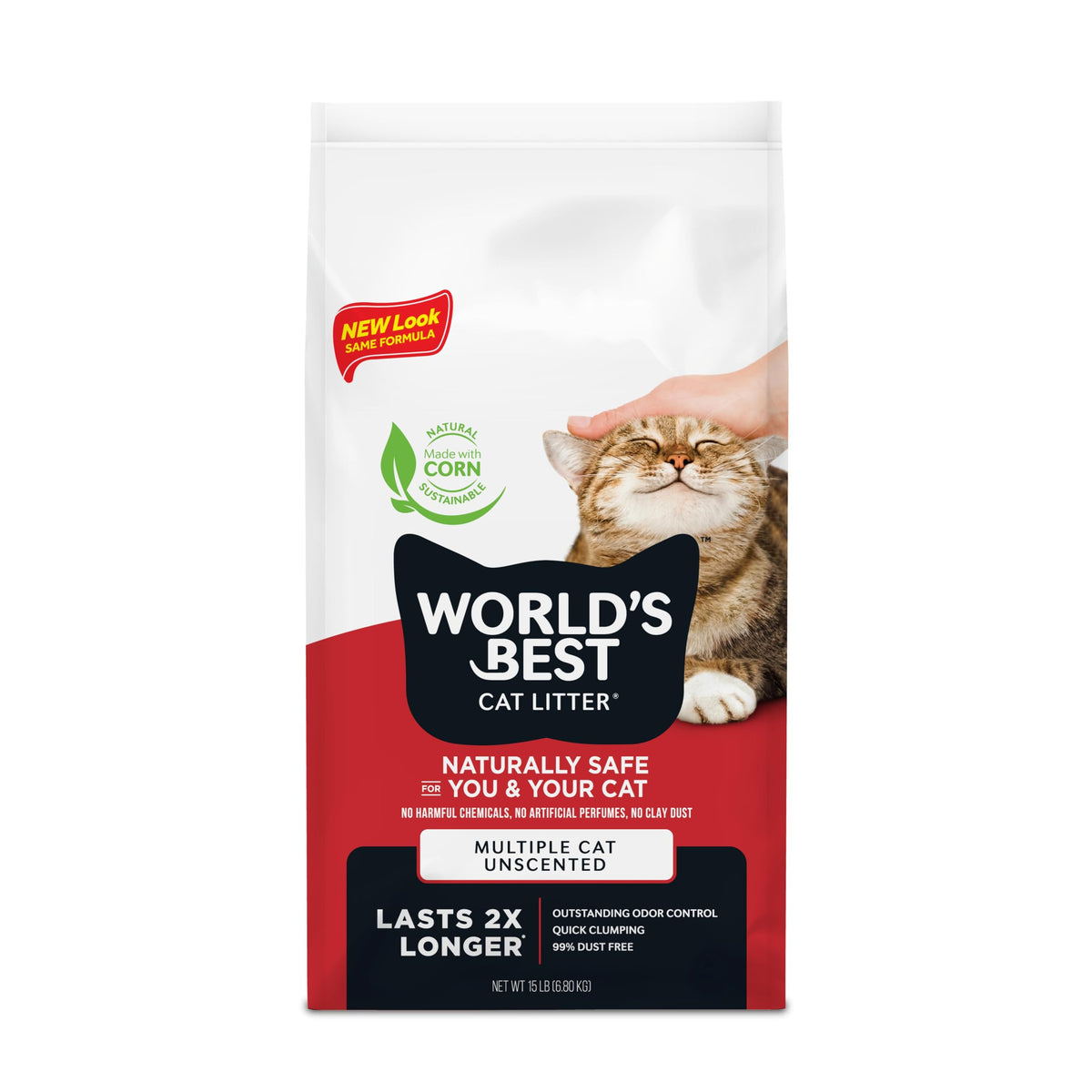 Unscented Cat Litter 15 lb Bag E954015