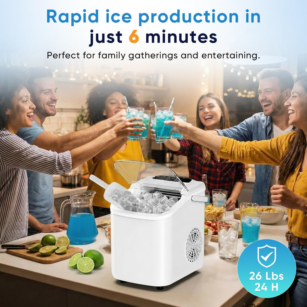Countertop Ice Maker with Portable Handle L482
