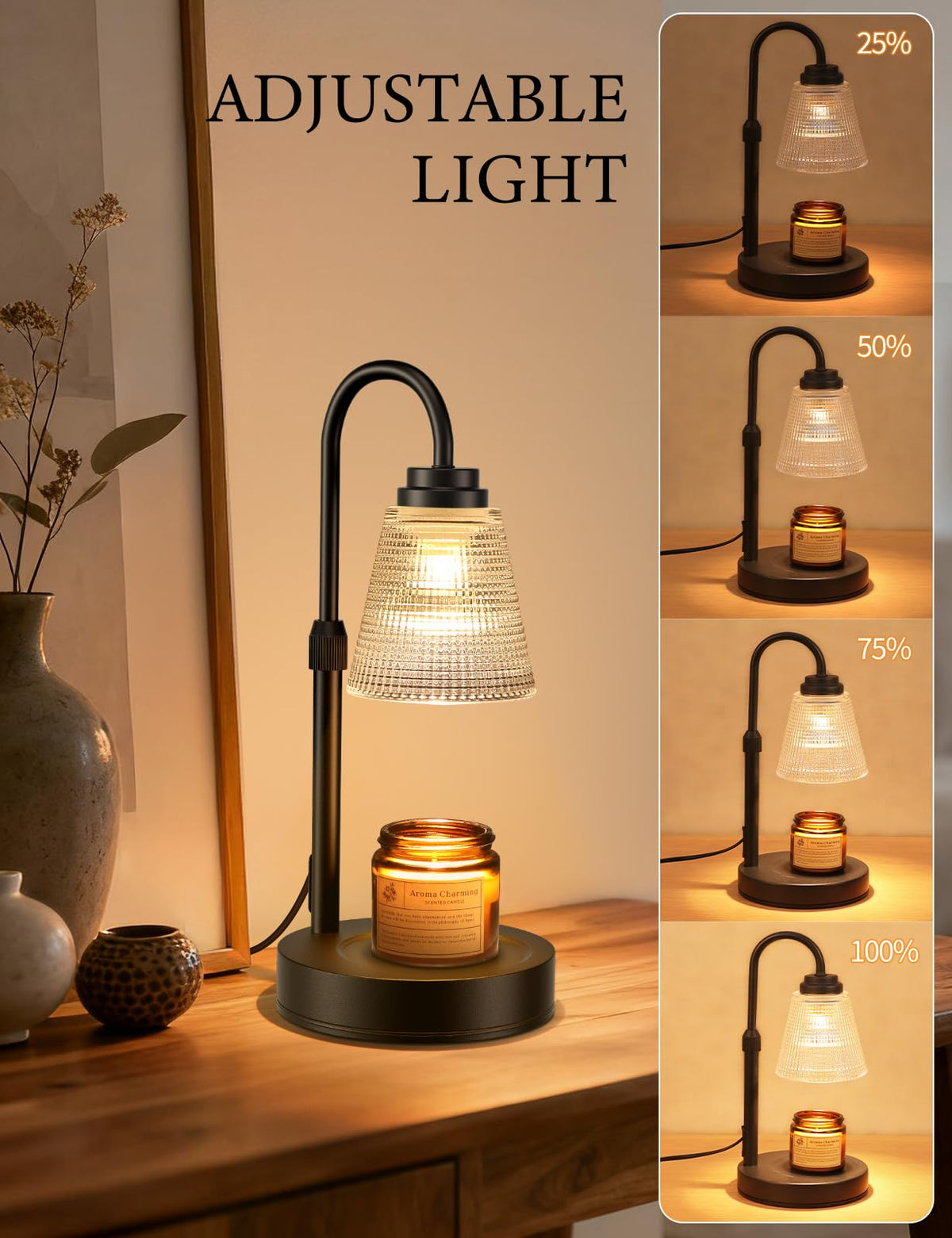 Dimmable Candle Warmer Lamp with Timer M302433